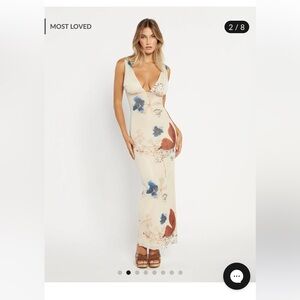 Percy Maxi Dress - Tiger Mist - Size Small - Worn Once